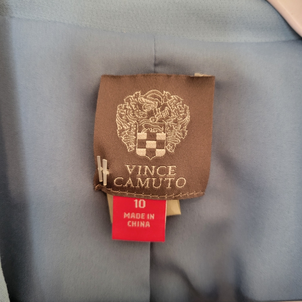 VINCE CAMUTO Sky Blue Blazer NWT Sz 10 - Picture 3 of 13